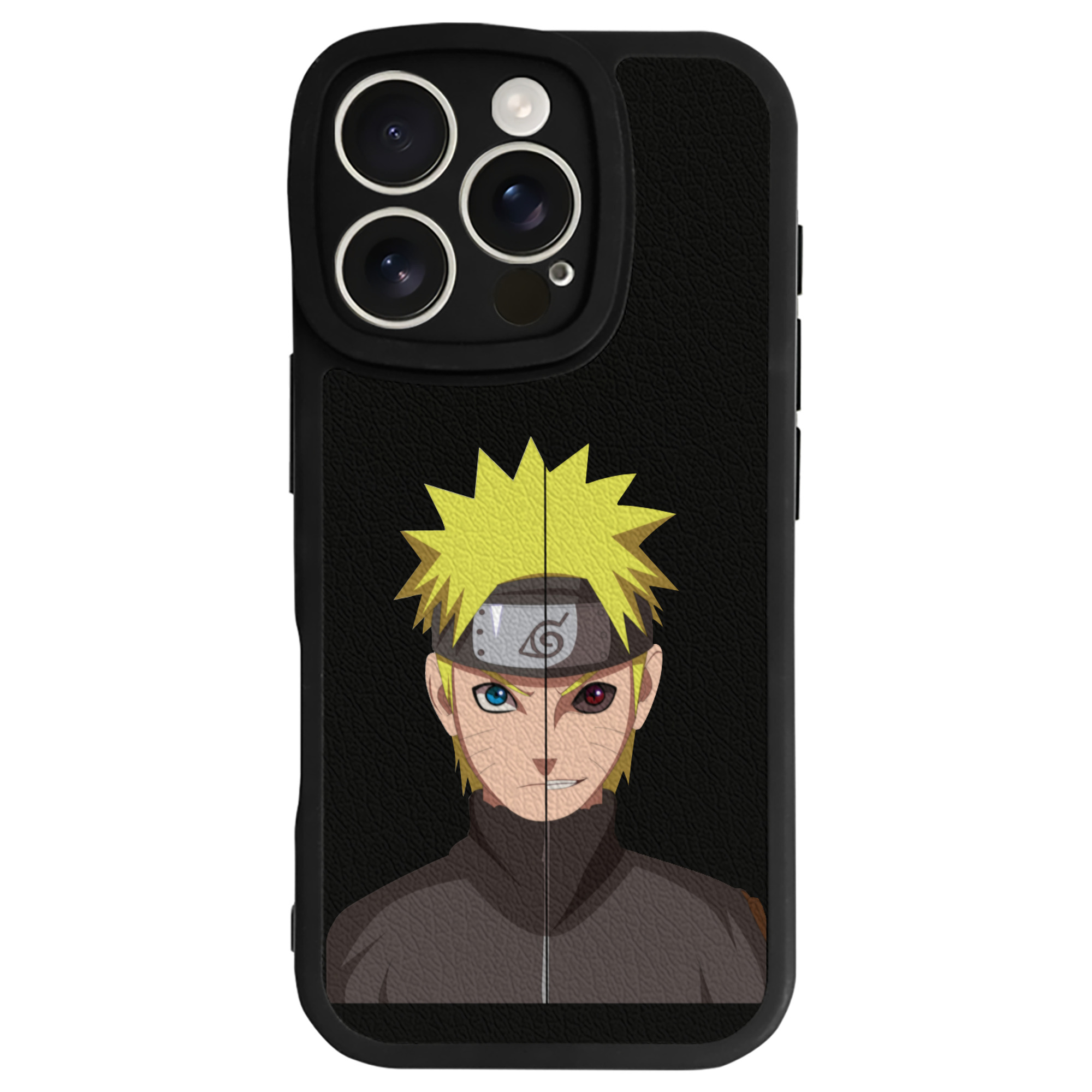 （画像用） NARUTO -ナルト- うずまき ナルト Uzumaki Naruto 【iPhone 16シリーズ対応】シリコンスマホケース（レザー調） 材質：シリコン